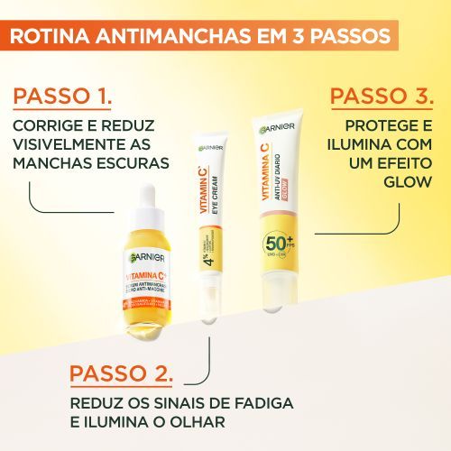 Creme para contorno de olhos com Vitamina C